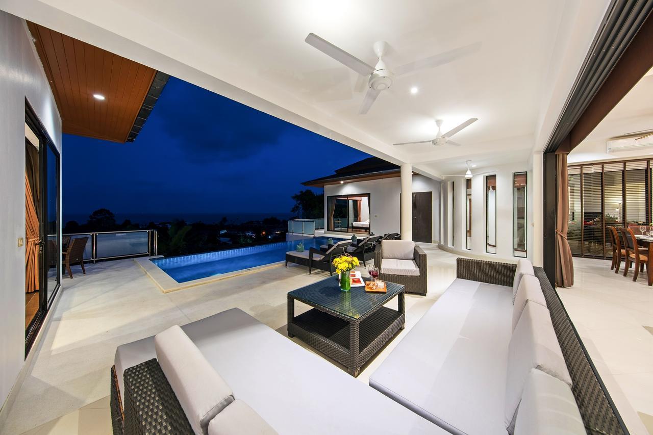 Sunny Banks - Modern Sea View 4 Bed Pool Villa Maret Exterior photo