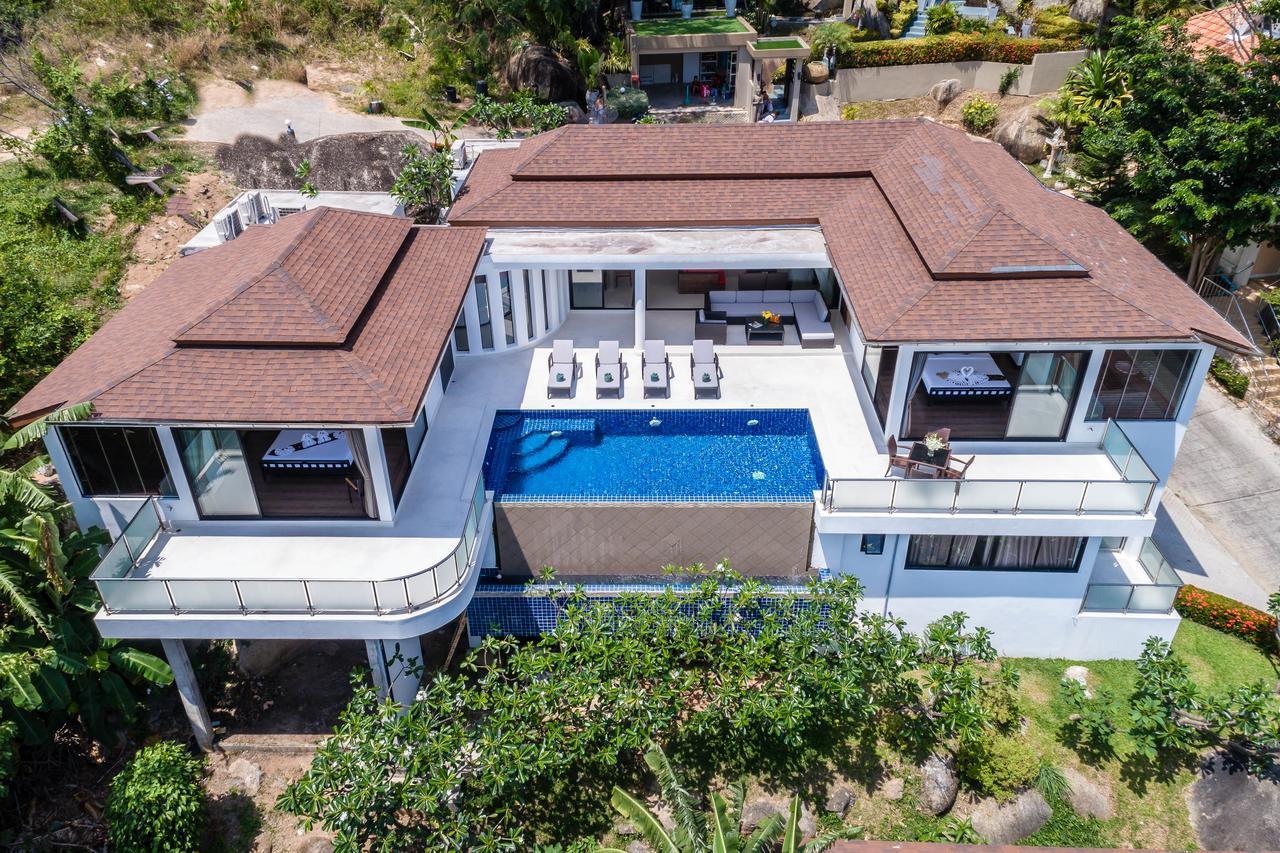 Sunny Banks - Modern Sea View 4 Bed Pool Villa Maret Exterior photo